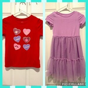 Girls Bundle Size Medium (8). Shirt & Dress